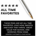 BIC Cristal Ballpoint Stick Pens, 10 / Pack, BICMSP10BK