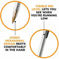 BIC Cristal Ballpoint Stick Pens, 10 / Pack, BICMSP10BK