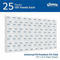 Kimberly-Clark Kleenex Premiere Folded Towels, White, 1 Carton, KCC13253