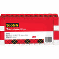 3M Scotch Transparent Tape - 3/4"W, Clear, 1 Pack, MMM600K24