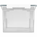 ERA Storex Tote Clear Storage Box with Lid, Silver, 1 / Carton, STX61530U01C