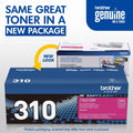Brother TN310M Original Laser Toner Cartridge - Magenta -, BRTTN310M
