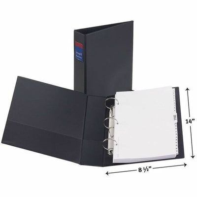 Avery Legal Durable Binder, Black, 8 1/2" Width x 14" Length, AVE06401