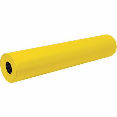 Dixon Ticonderoga Decorol Flame-Retardant Art Paper Roll, Yellow, 1 Roll, PAC101201