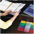 Smead SafeSHIELD 2/5 Tab Cut Letter Recycled Classification Folder, Dark Blue, 8 1/2" Width x 11" Length, 10 / Box, SMD14077