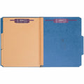 Smead SafeSHIELD 2/5 Tab Cut Letter Recycled Classification Folder, Dark Blue, 8 1/2" Width x 11" Length, 10 / Box, SMD14077