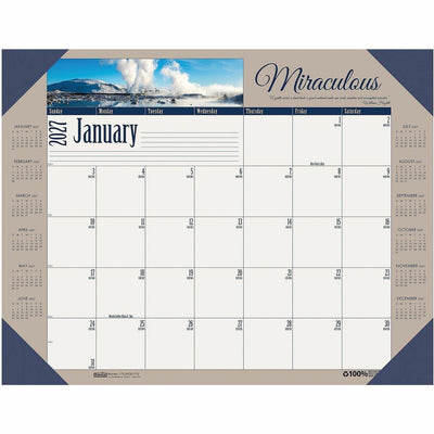 House of Doolittle Earthscapes Motivational Desk Pad, 22", HOD175