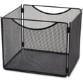 Safco Onyx Steel Mesh Desktop File Box, Black, SAF2170BL