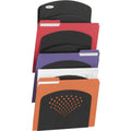 Safco Seven Pocket Letter/Legal Steel Wall Rack, Black, SAF3185BL