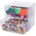 Deflecto Stackable Cube Organizer, Clear, DEF350101