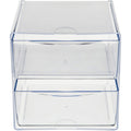 Deflecto Stackable Cube Organizer, Clear, DEF350101