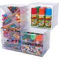 Deflecto Stackable Cube Organizer, Clear, DEF350101