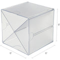 Deflecto Stackable Cube Organizer, Clear, DEF350201