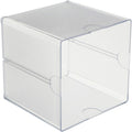 Deflecto Stackable Cube Organizer, Clear, DEF350401
