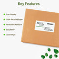 Avery EcoFriendly Shipping Label, Matte, 250 / Pack, AVE48263