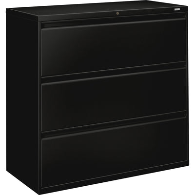 The HON Company HON Brigade 800 Series Lateral File w/ Drawers, Black, HON893LP
