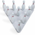 Champion Sports Plastic Bowling Ball & Pin Set, White, 1 Set, CSIBPSET