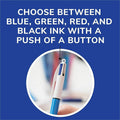 BIC 4-Color Retractable Ball Pen, 1 Pack, BICMMP31