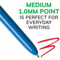 BIC 4-Color Retractable Ball Pen, 1 Pack, BICMMP31