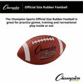 Champion Sports Intermediate Rubber Football, CSIRFB2