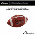 Champion Sports Intermediate Rubber Football, CSIRFB2