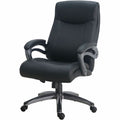 Lorell Executive High-Back Chair with Gun Metal Base, LLR69516
