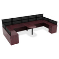Lorell Essentials Series Credenza Shell, Brown, LLR69376