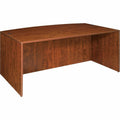 Lorell Essentials Series Bowfront Desk Shell, Red, LLR69406