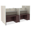 Lorell Essentials Series Rectangular Desk Shell, Brown, LLR69372