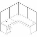 Lorell Essentials Series Stack-on Hutch with Doors, Brown, LLR69384