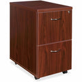 Lorell Essentials Series File/File Mobile File Cabinet, Brown, LLR69397