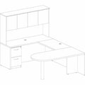 Lorell Essentials Series Peninsula Desk Box 1 of 2, Brown, LLR69380