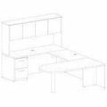 Lorell Essentials Series Peninsula Desk Box 1 of 2, Brown, LLR69380