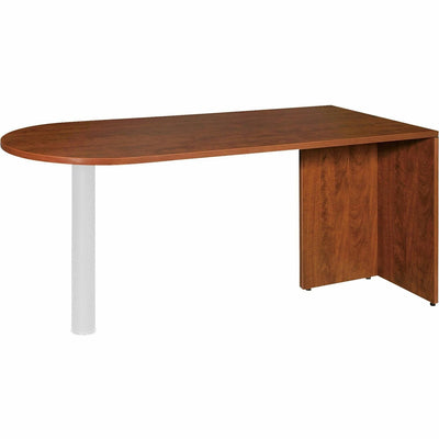 Lorell Essentials Series Peninsula Desk Box 1 of 2, Red, LLR69415