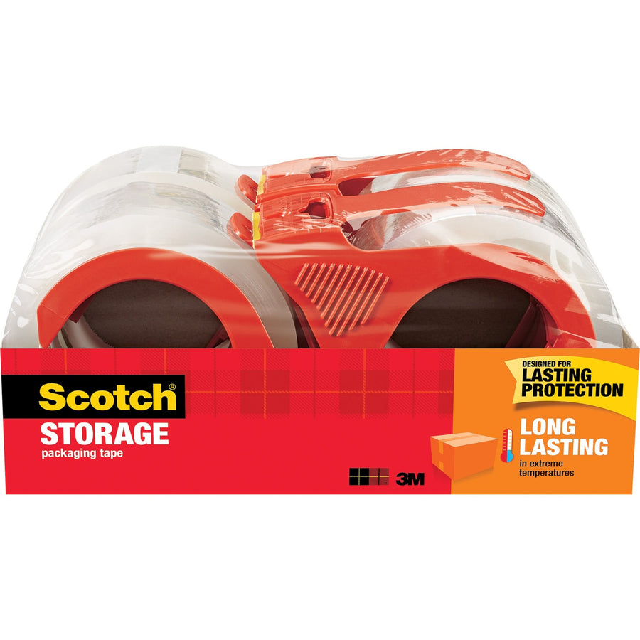 Scotch Long-Lasting Storage/Packaging Tape, Clear, Acrylic, 1.88", 54.60 yd, 3", 1 / Pack, MMM3650S4RD