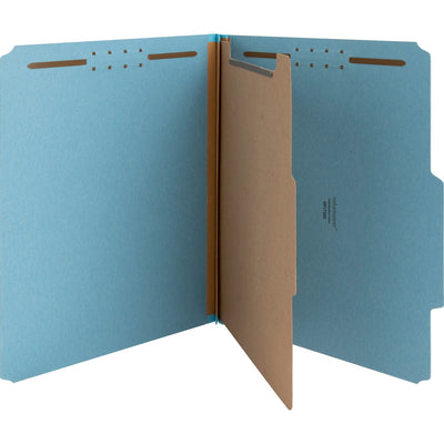 Nature Saver 1/3 Tab Cut Letter Recycled Classification Folder, Blue, 8 1/2" Width x 11" Length, 10 / Box, NATSP17200