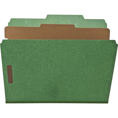 Nature Saver Letter Recycled Classification Folder, Green, 8 1/2" Width x 11" Length, 10 / Box, NATSP17203