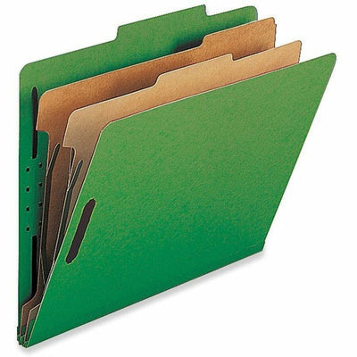Nature Saver Legal Recycled Classification Folder, Green, 8 1/2" Width x 14" Length, 10 / Box, NATSP17226