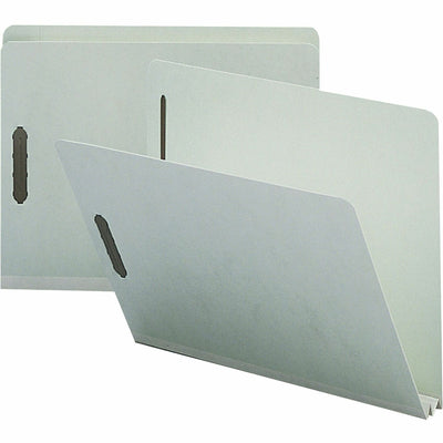 Nature Saver Letter Recycled Fastener Folder, Gray, 8 1/2" Width x 11" Length, 25 / Box, NATSP17215
