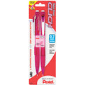 Pentel Twist Erase Pink Click Mechanical Pencils, 0.7 mm, #2, 1 Pack, PENPD277TBP2PBC