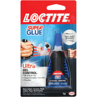 Henkel Loctite Ultra Gel Control Super Glue, Clear, LOC1363589