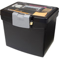 ERA Storex Portable Storage Box, Black, 1 Carton, STX61502U01C