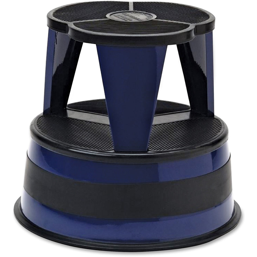 Kik-Step Original All-Steel Stool, 16" x 14.3", Blue, Non-skid Base, CRA100163