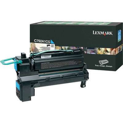Xerox Lexmark C792A1CG Original Laser Toner Cartridge - Cyan -, LEXC792A1CG