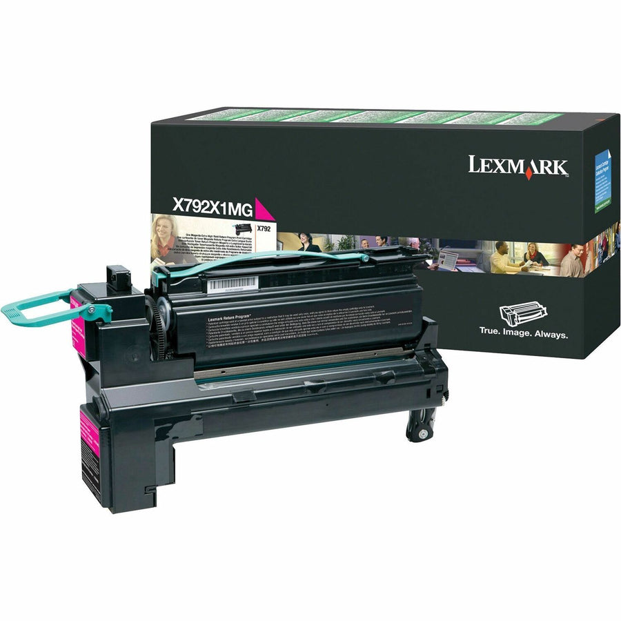 Lexmark X792X1CG/KG/MG/YG Toner Cartridges, LEXX792X1MG
