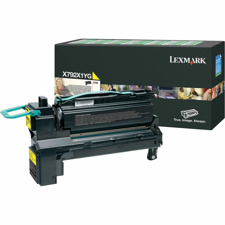 Lexmark X792X1CG/KG/MG/YG Toner Cartridges, LEXX792X1YG