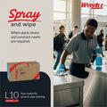 Kimberly-Clark Wypall L10 Disposable Towels Windshield Wipe, Blue, 1 Carton, KCC05120