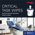 Kimberly-Clark Wypall CriticalClean WetTask Wipers & Bucket, White, 1 Carton, KCC06411