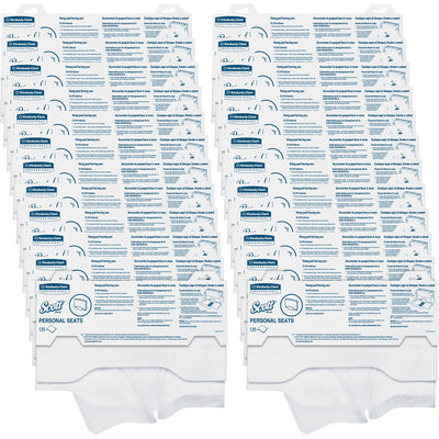 Kimberly-Clark Scott Toilet Seat Covers, White, 24 / Carton, KCC07410CT