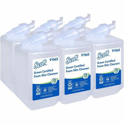 Kimberly-Clark Scott Green Certified Foam Hand Soap, Clear, 6 / Carton, KCC91565